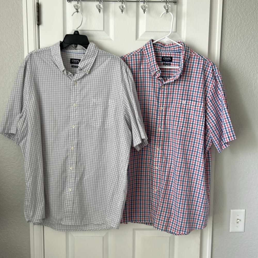Chaps easy care men’s button up shirts XXL